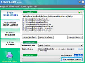 Secure Eraser, programma per eliminare file e cartelle in modo definitivo