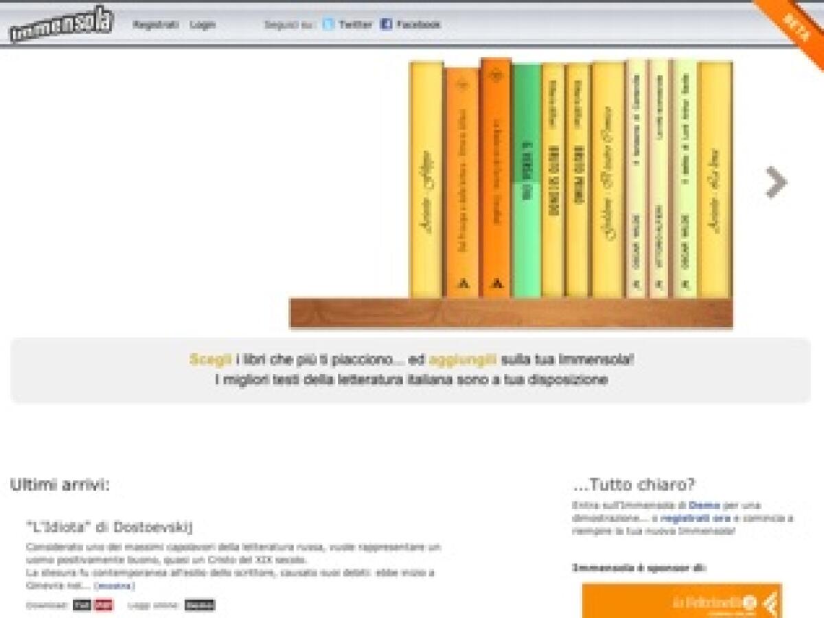Testi letterari a portata di clic - 