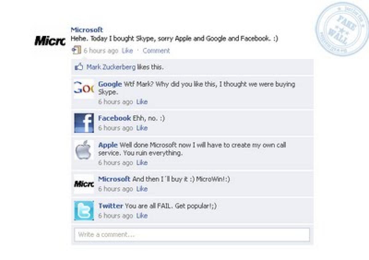 Facebook: Creazione di una bacheca fasulla - 