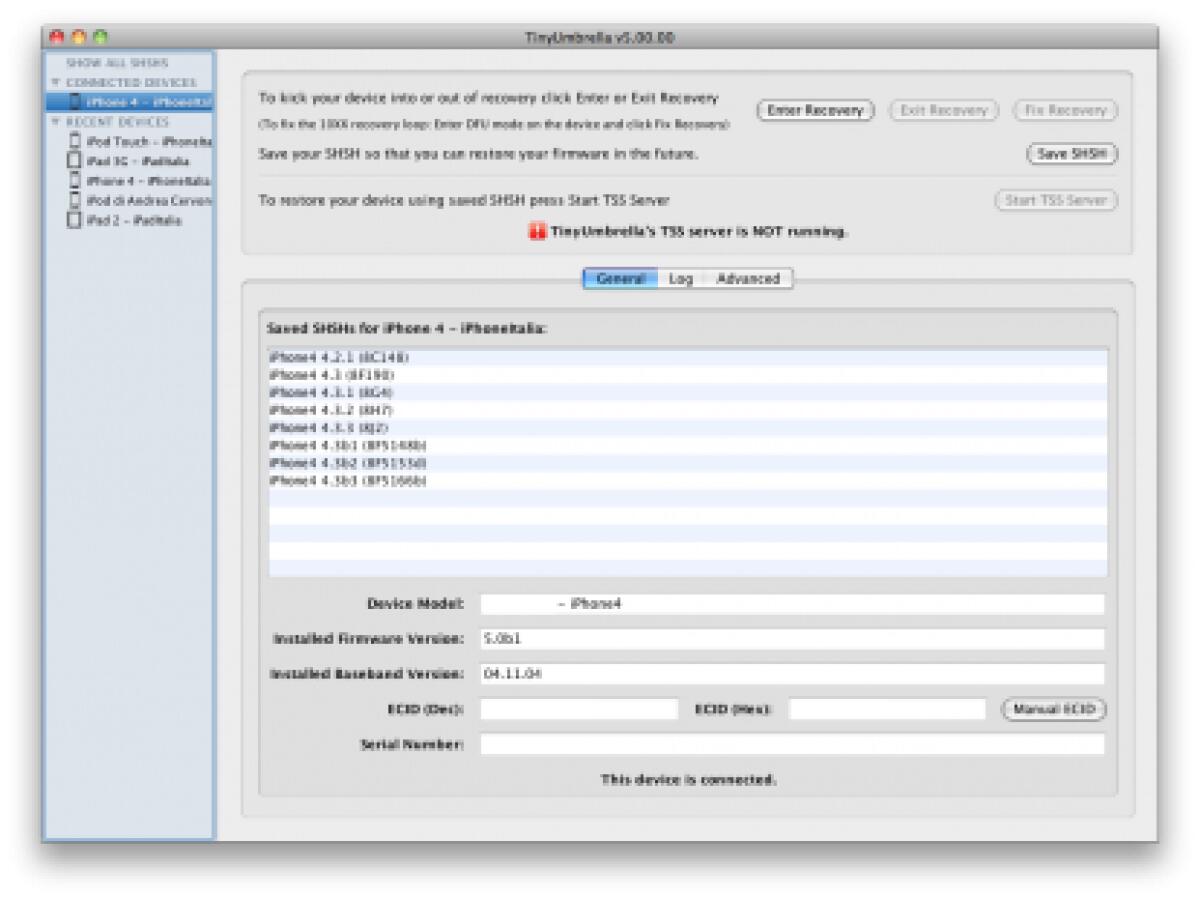 TinyUmbrella: disponibile versione 5.00 - 