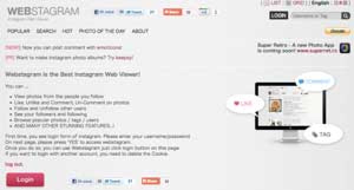 Webstagram altro servizio web dedicato ad Instagram - 
