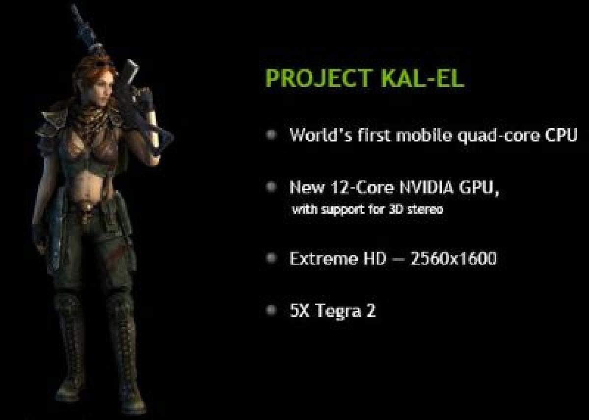 nVidia CPU quad-Core mobile - 