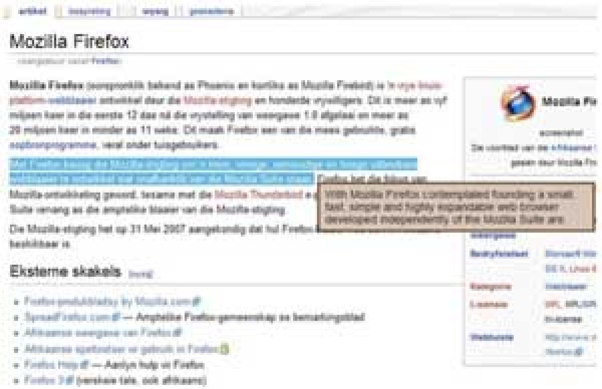 Quick Translator add-on Firefox per tradurre pagine web - 