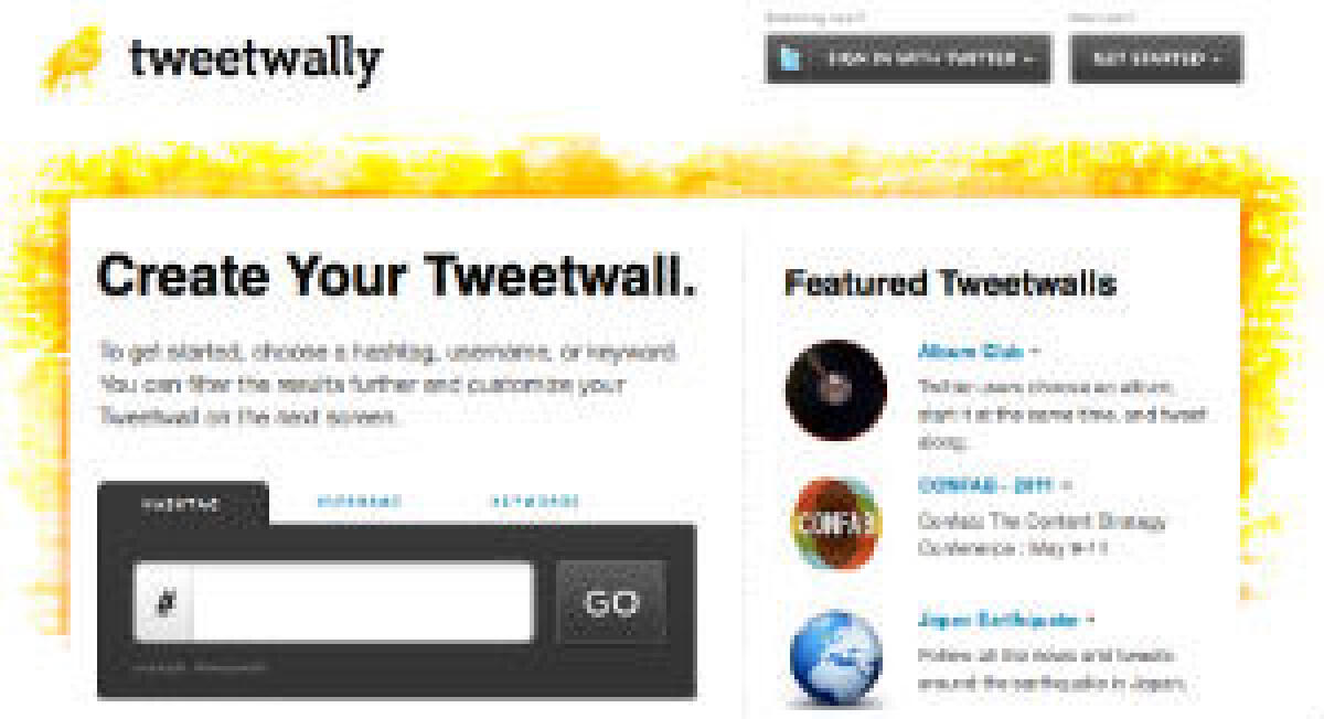 TweetWally creare wall Twitter per siti e blog - 