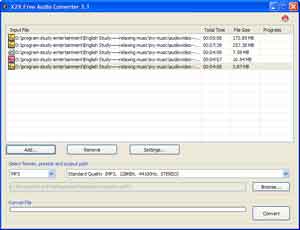 X2X Free Audio Converter, estrarre e convertire tracce audio da video