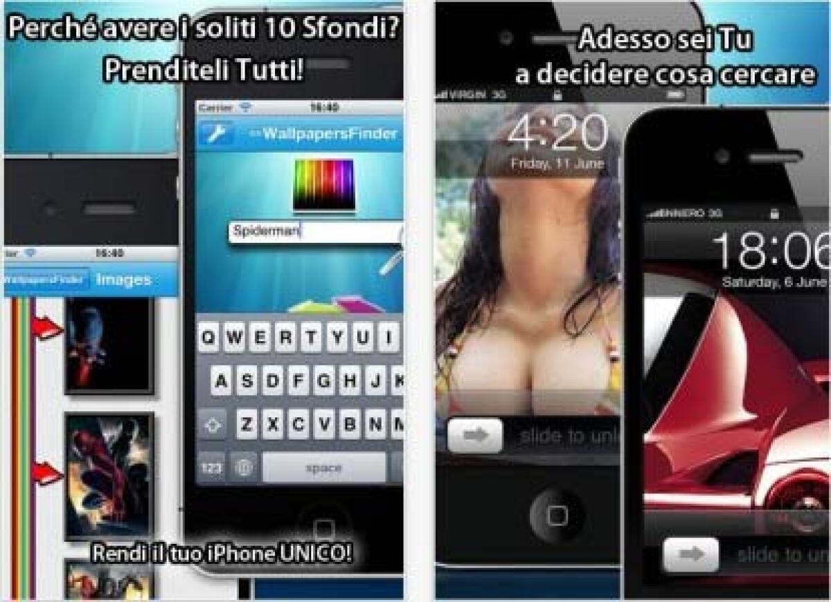 Trovare sfondi velocemente su iPhone - 
