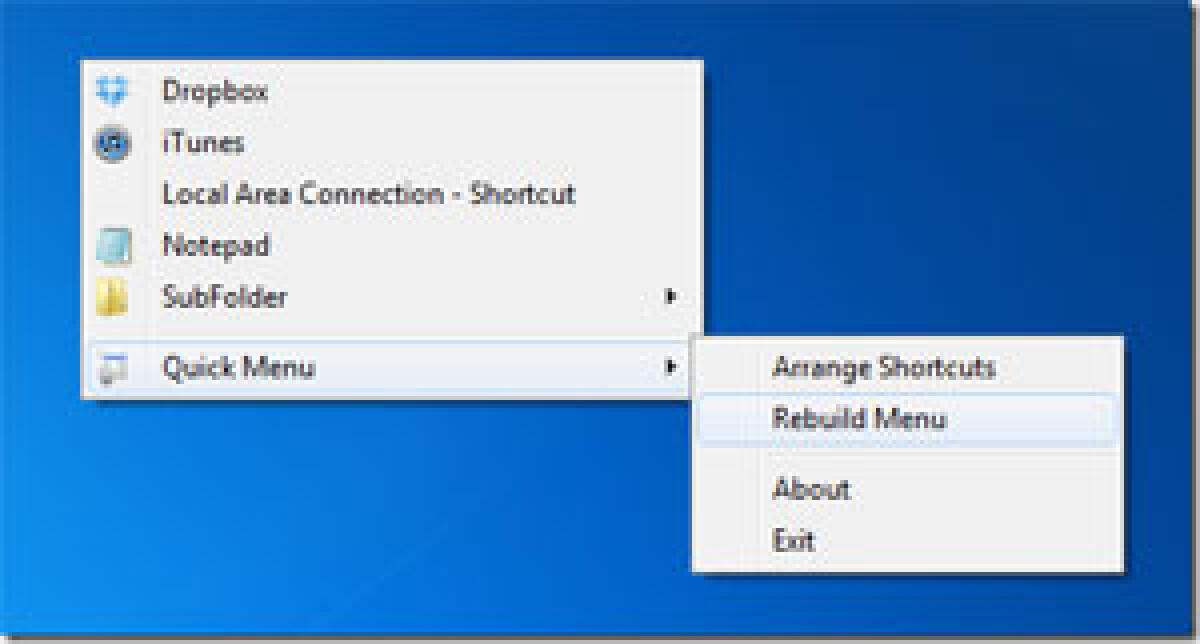Quick Menu programma per avviare programmi in rapidità - 
