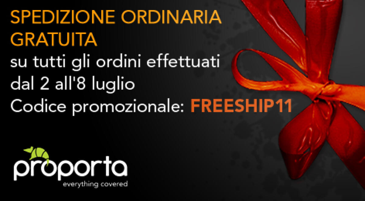 Proporta: spedizioni gratis fino all’8 luglio - 