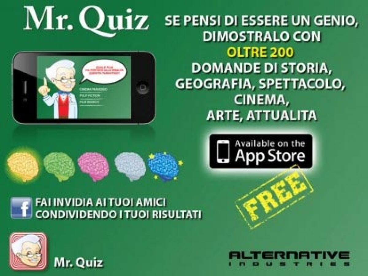 L’applicazione divertente dell’Estate Mr. Quiz - 