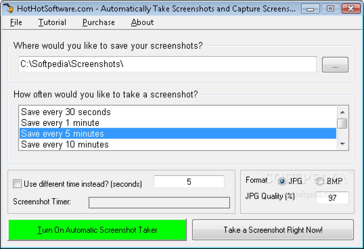 Creazioni di screenshot in automatico - 