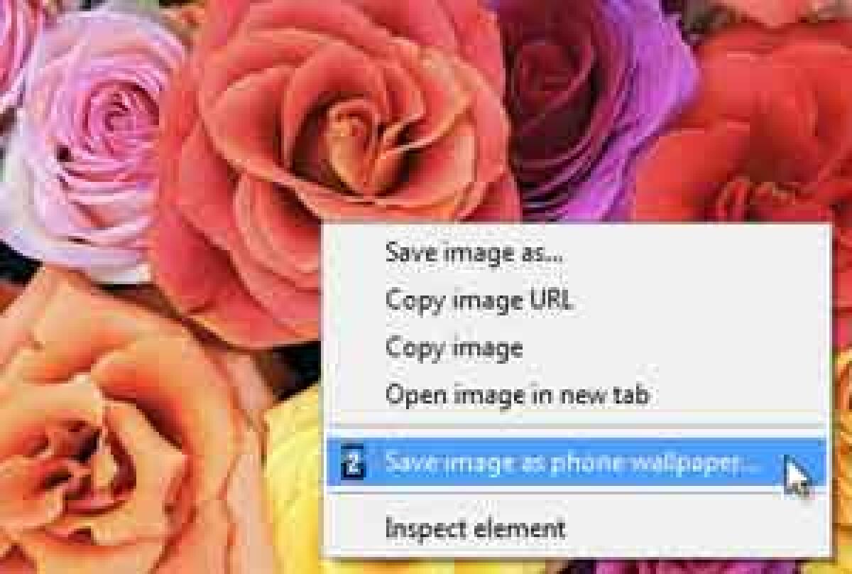 Pix2fone estensione Chrome per sfondi cellulare - 