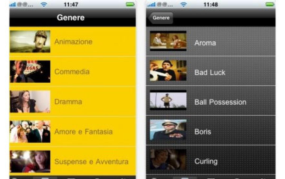 Raccolta di cortometraggi su iPhone - 