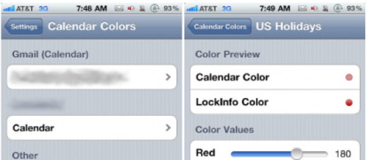 Modificare velocemente colori dei Calendari - 