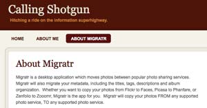 Migratr programma per trasferire le immagini da un hosting all'altro