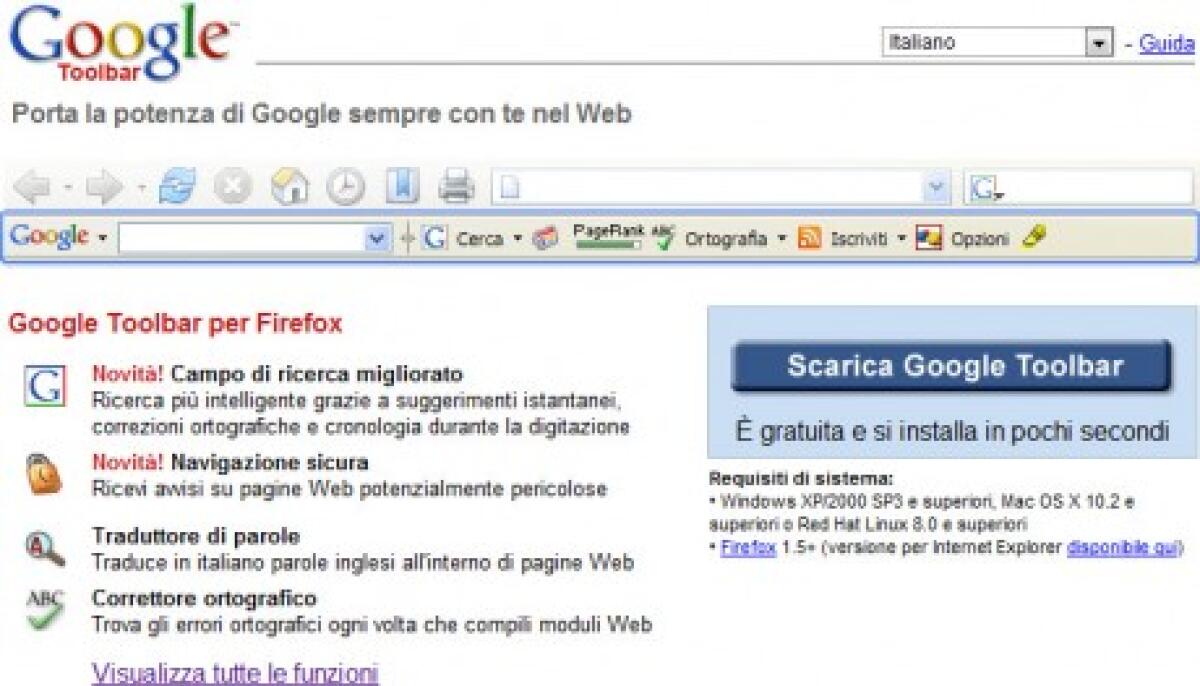 Firefox e Google Toolbar: accordi conclusi - 