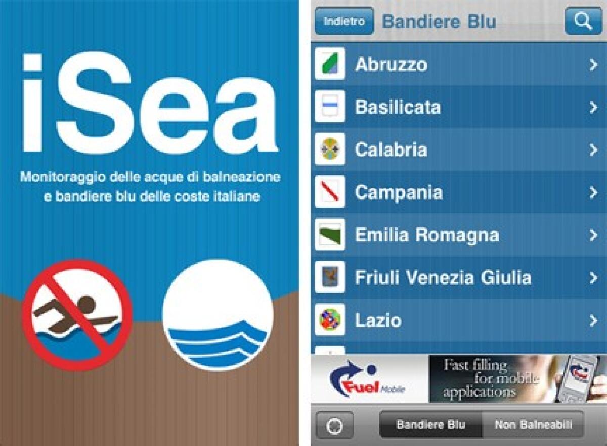 iSea : Al Mare! L'app che vi informa sullo stato di balneazione dei mari italiani - iSea : Al Mare