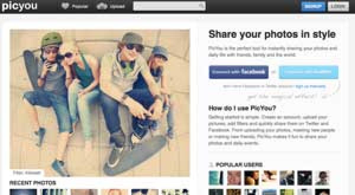 PicYou servizio per applicare filtri alle immagini simil Instagram online - 