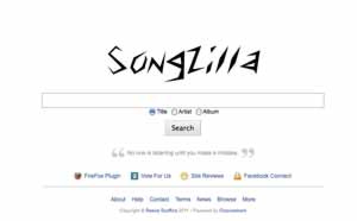Songzilla motore di ricerca per ascoltare brani provenienti da Grooveshark - 