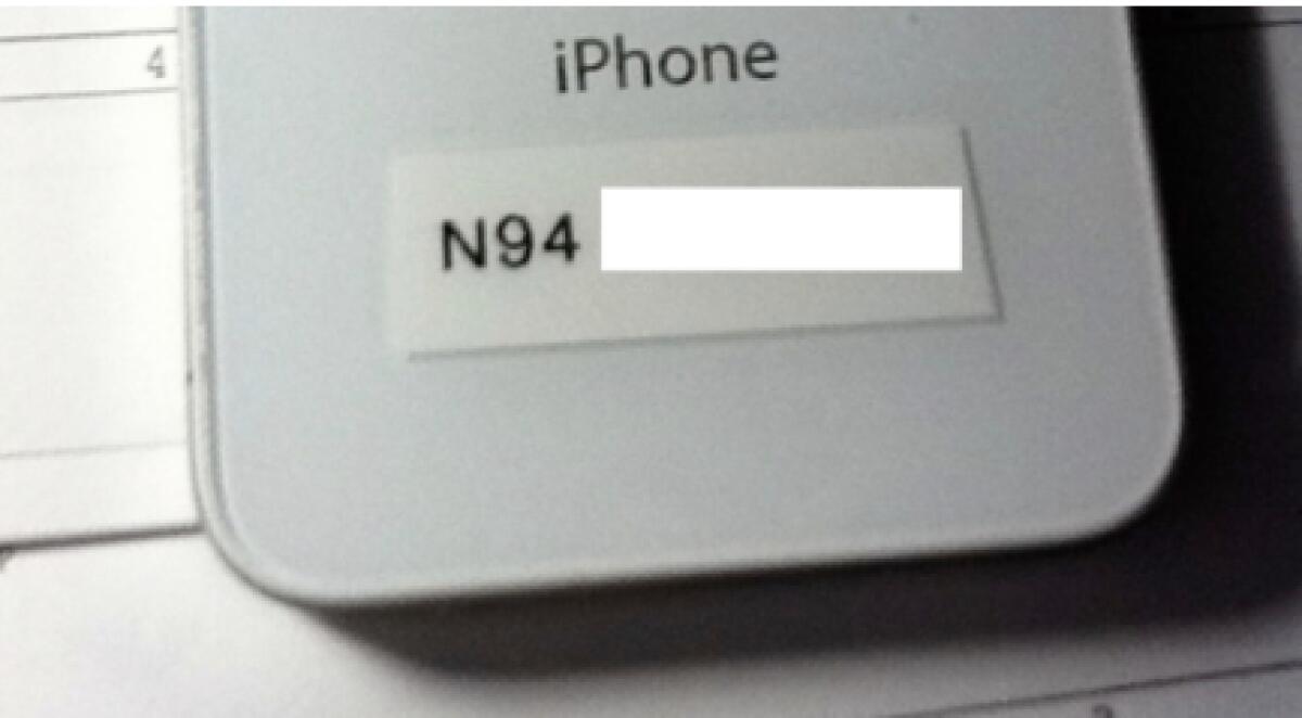 iPhone 5 : cover posteriore in rete - 