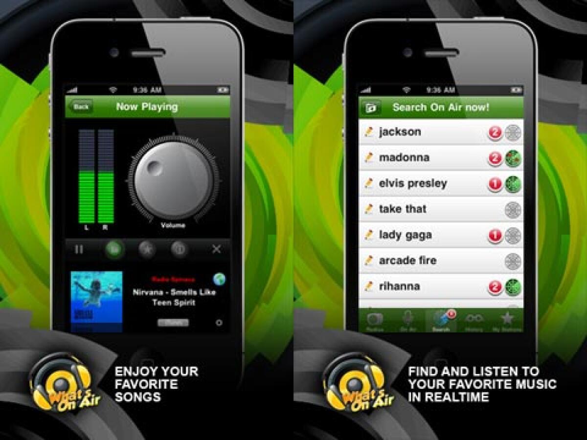 What's On Air : ascolta nelle radio solo i tuoi brani preferiti - 