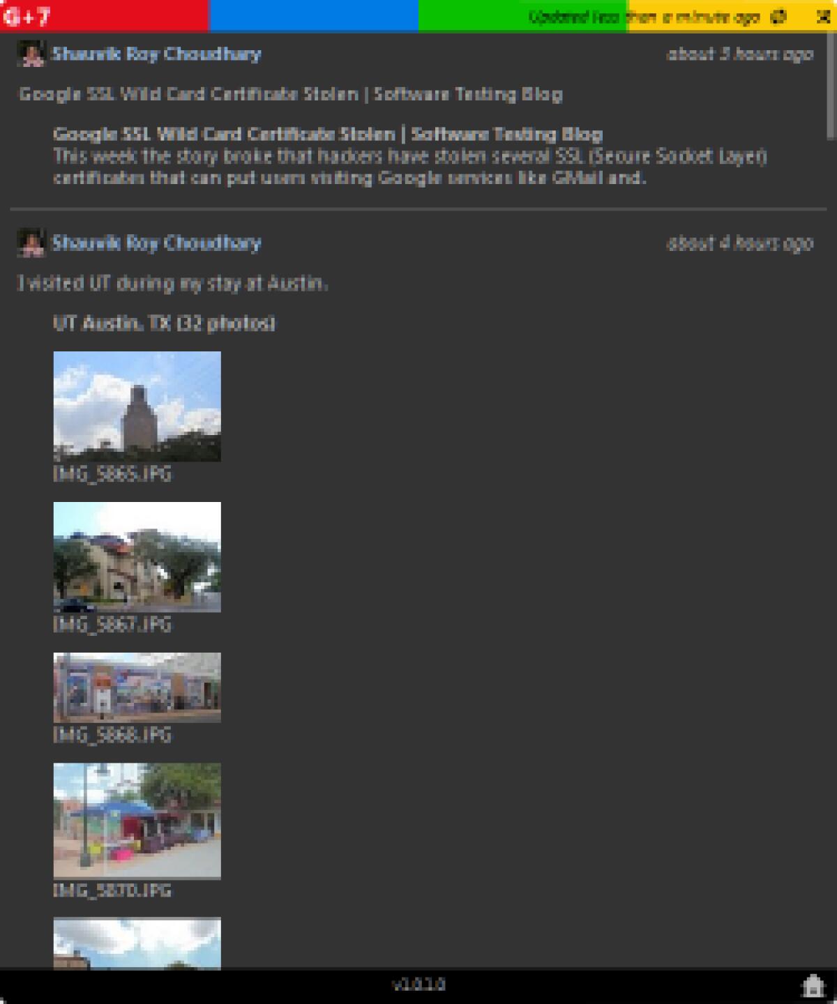 Gli aggiornamenti di Google Plus ora su Seven - 