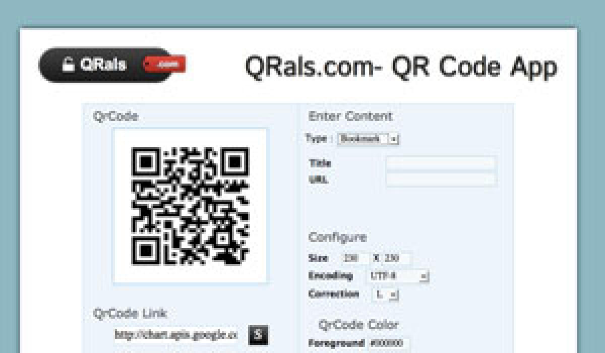 Qrals servizio per creare codici QR gratis - 