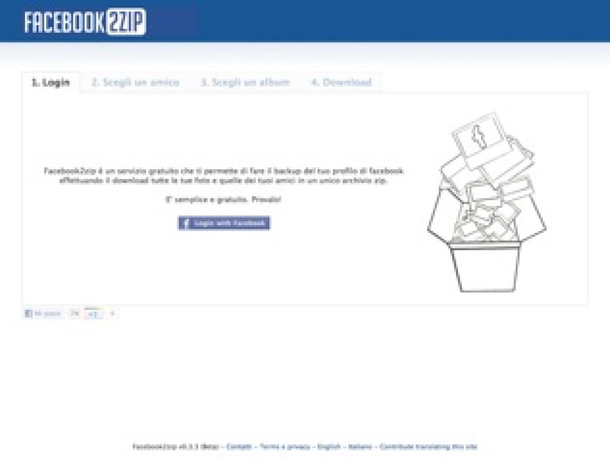 Archivio Zip delle immagini Facebook - 