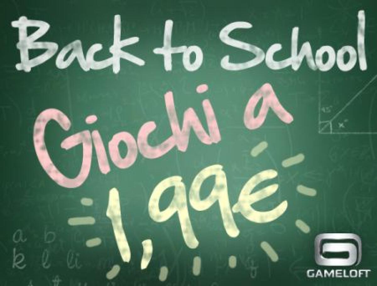 Back to School con Gameloft - 