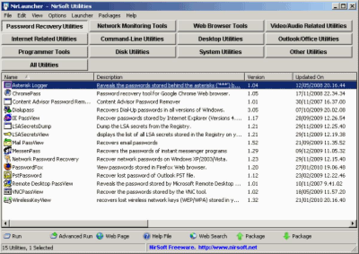 Tutte le utility Nirsoft in un solo programma - 