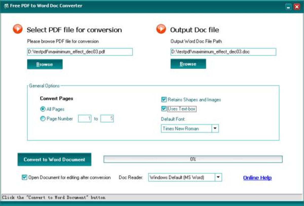 Convertire PDF in formato word - 