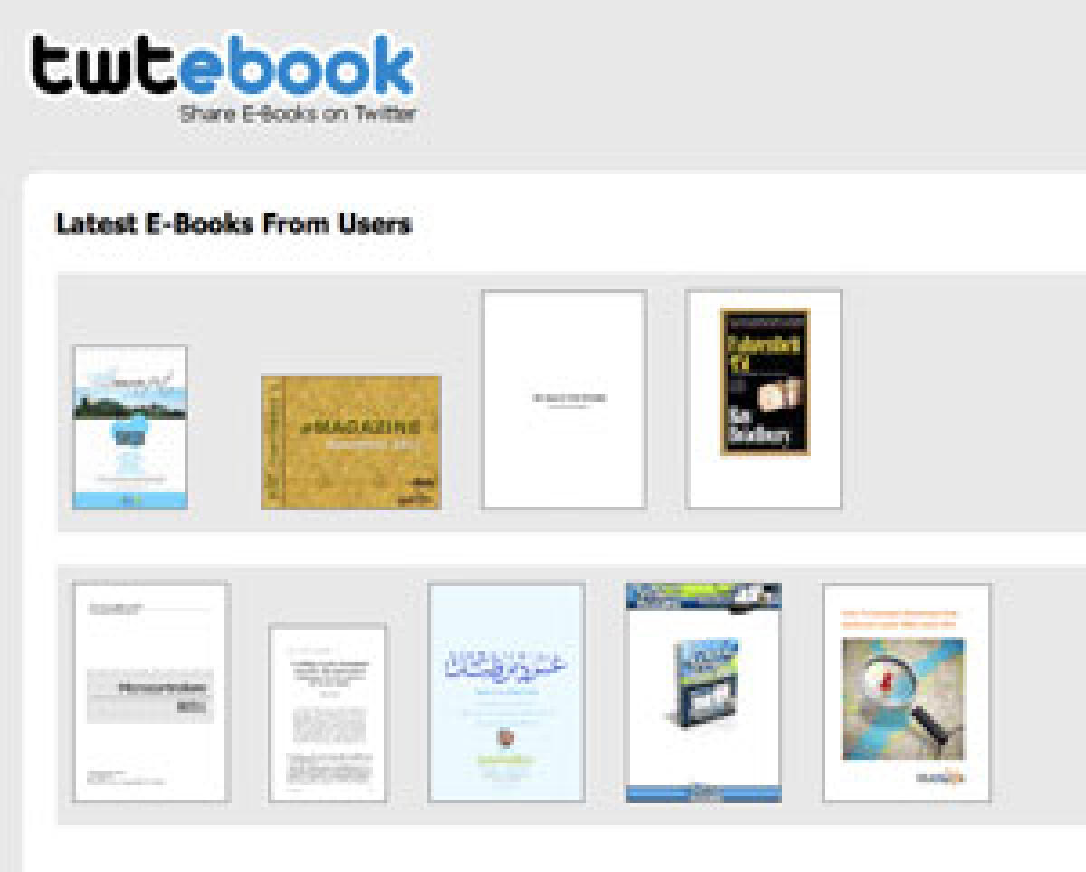 Twtebook catalogare gli ebook online e condividerli via Twitter - 