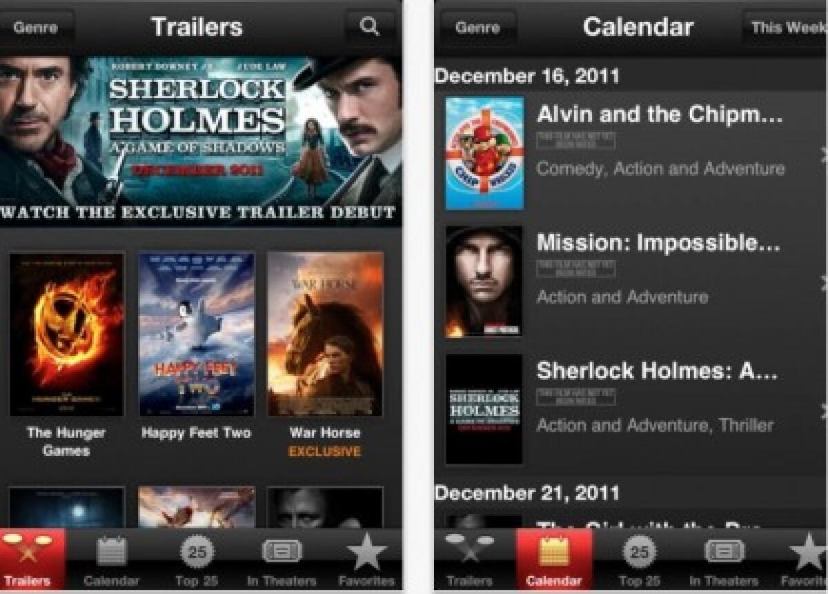 iTunes movie trailer, app per gli appassionati del cinema - 