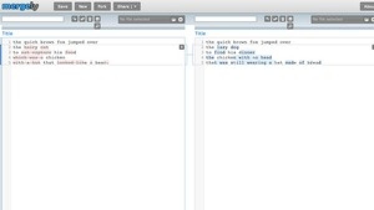Controllare testi con Mergely - 