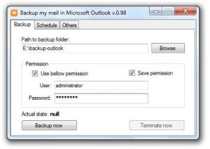 Come eseguire il backup automatico della e-mail