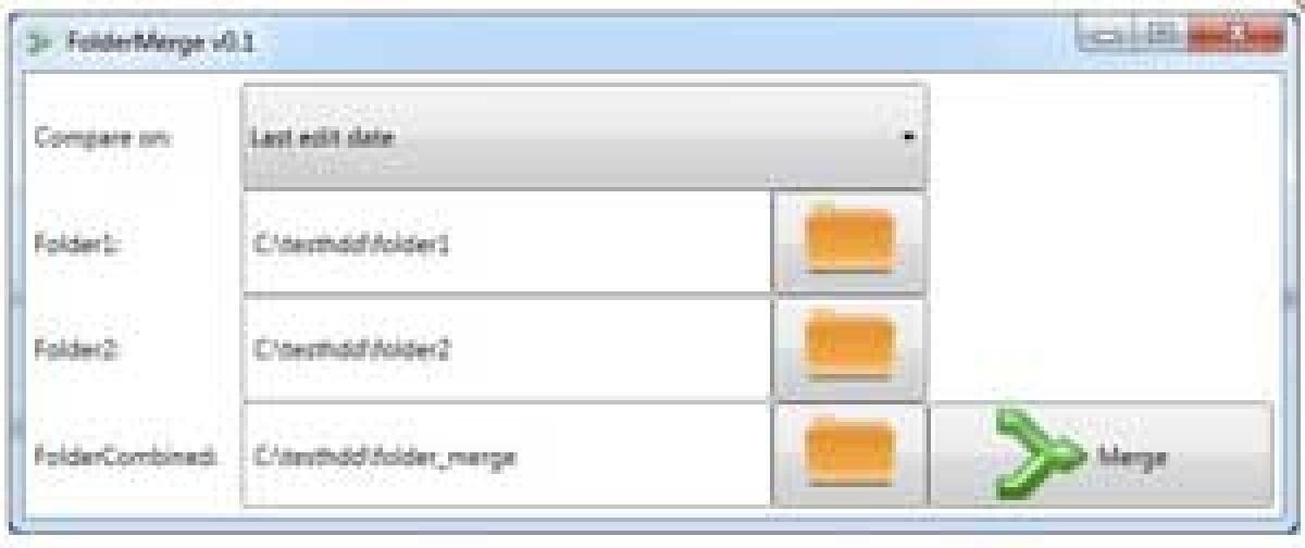 FolderMerge unire due cartelle su Windows - 