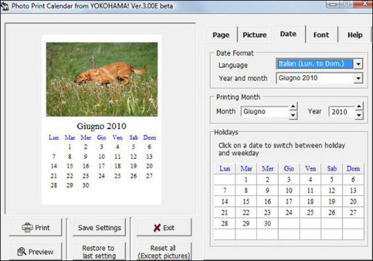 Come creare e stampare calendari online - 