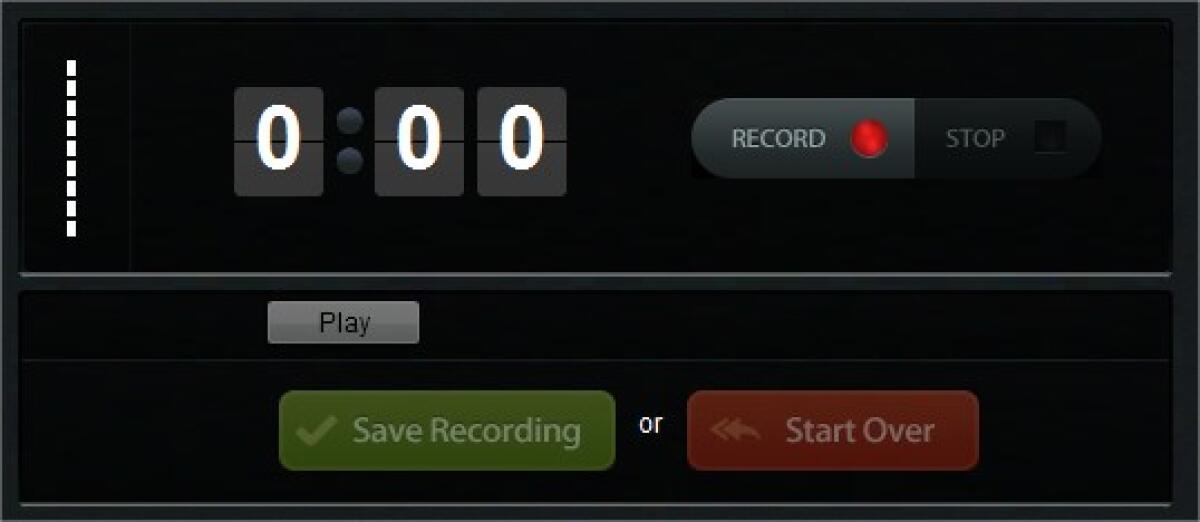 Registrare la voce online con Record MP3 - 