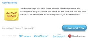 Secret Notes, programma post-it protetti per Windows