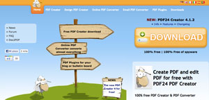 PDF24 PDF Creator, tante operazioni su file PDF