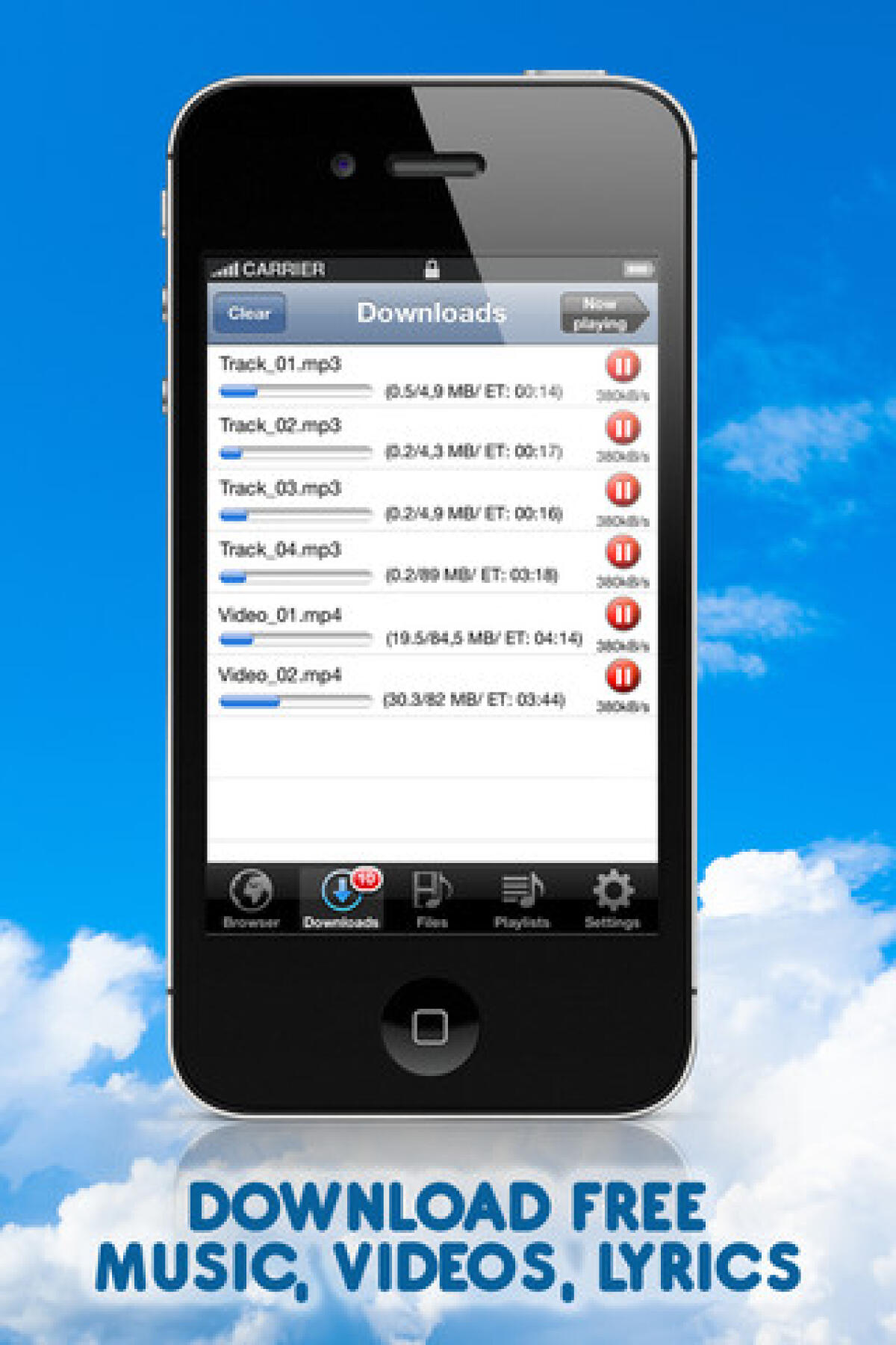 Scaricare musica con iPhone : Music Download Plus - 