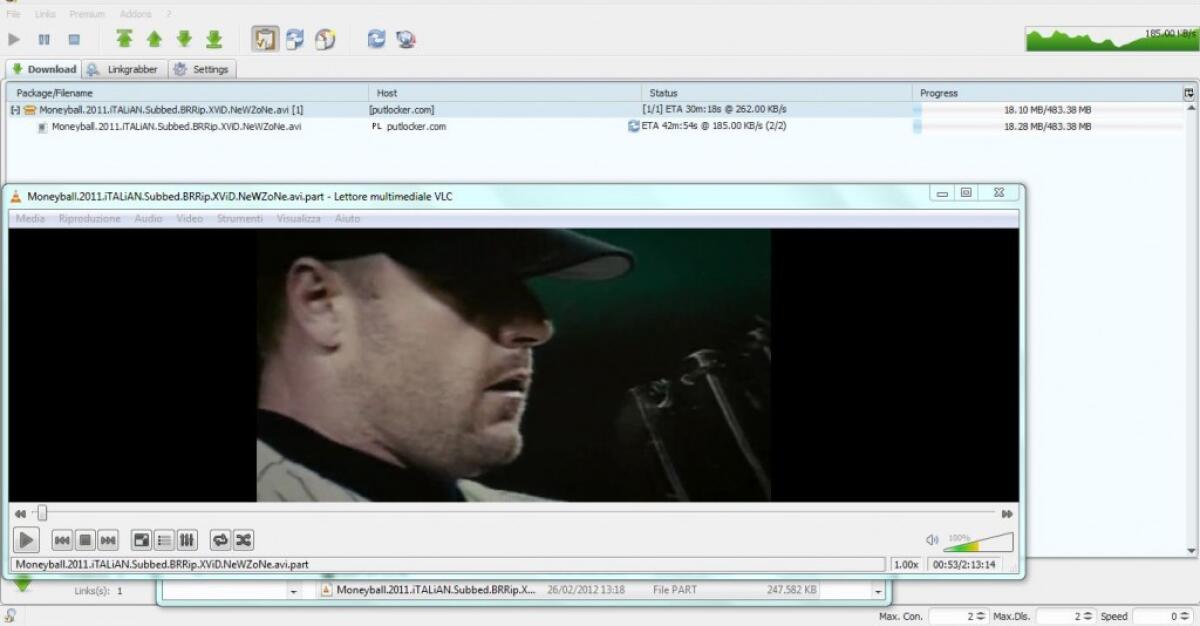 Guardare un film mentre è in download - 