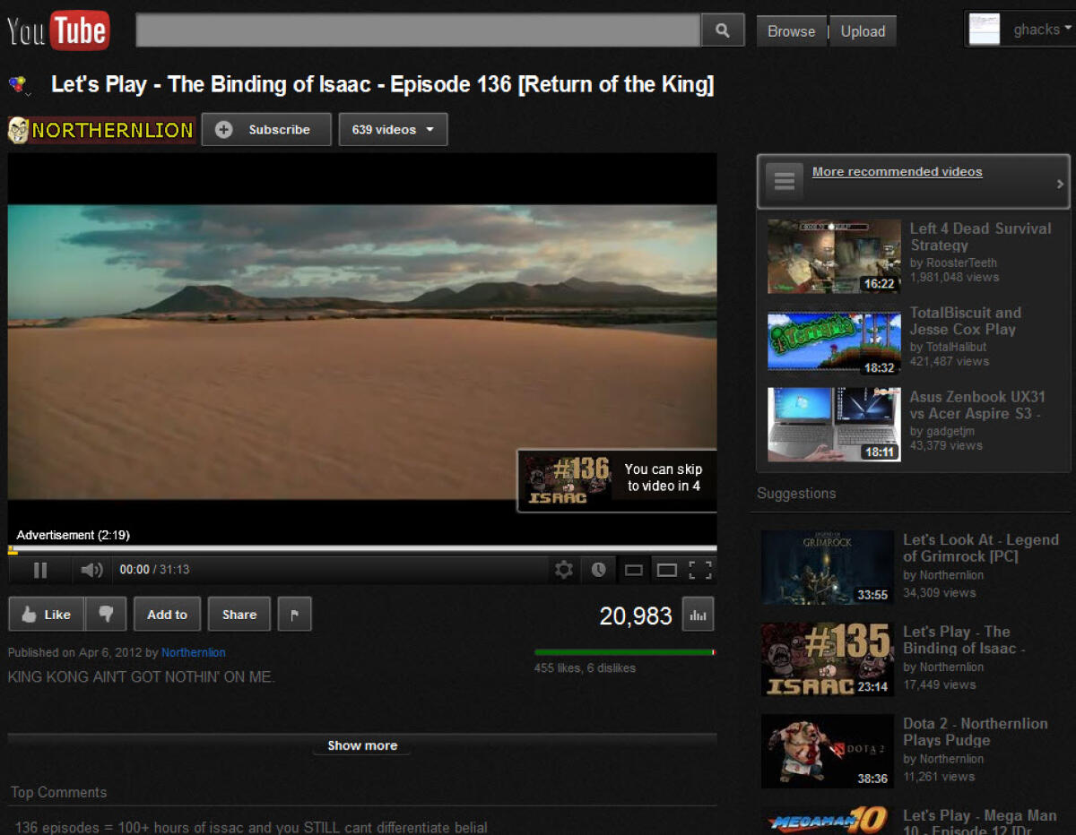 Come inserire sfondo nero in Youtube - 