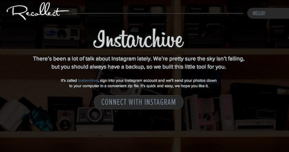Download foto Instagram in formato zip - 
