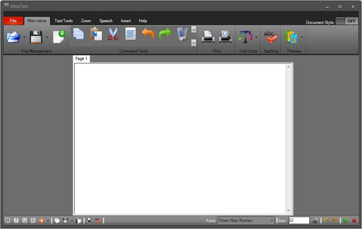 Editor di testo innovativo per Windows: MobiText - 