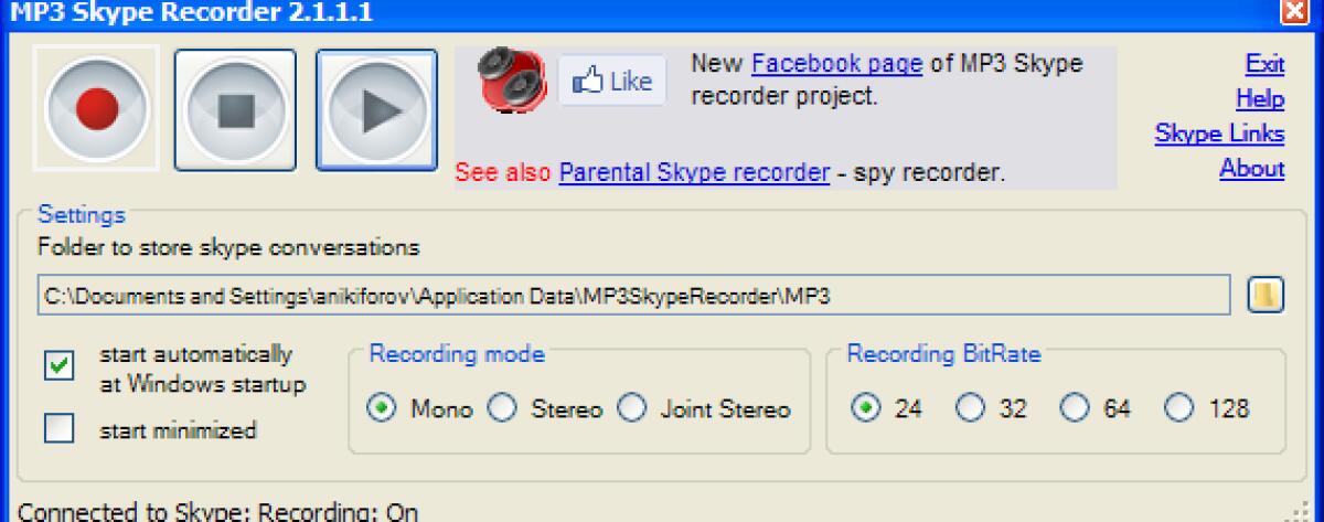 Come registrare chiamate con Skype? Mp3 Skype Recorder - 