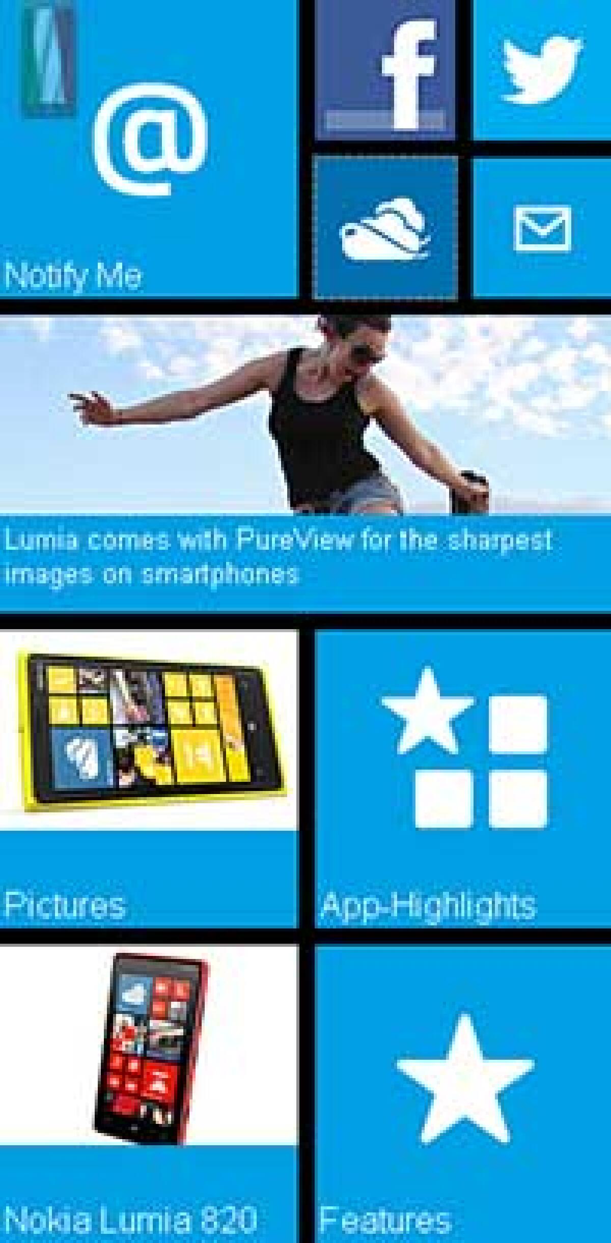 Nokia propone il sito mobile per pubblicizzare i Lumia 920 e 820! - 