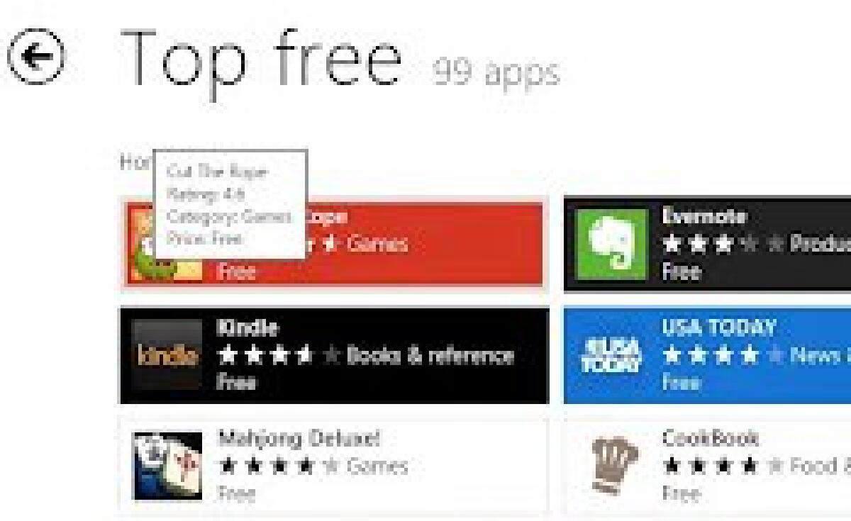 Store Windows 8: in programma 100 mila applicazioni - 