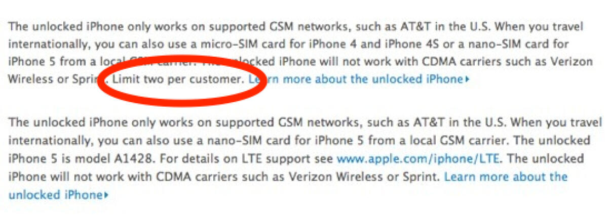 Apple rimuove il limite di due iPhone per acquirente - 