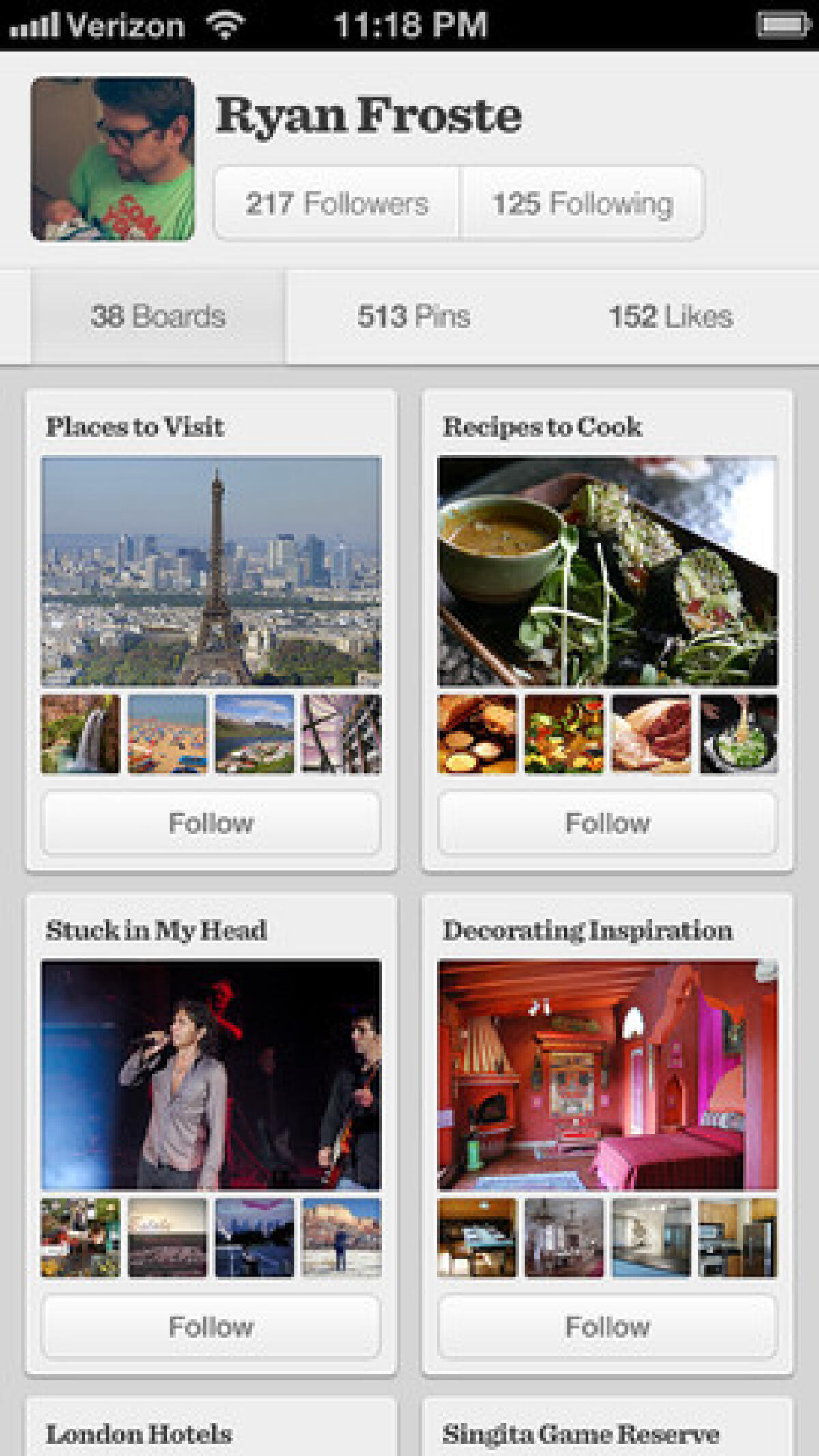 Pinterest, un social network fondato sulle immagini per iPhone - 