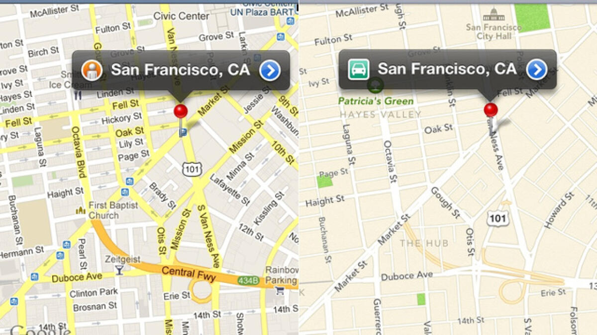 Mappe Apple: sempre uguali e non migliori - 
